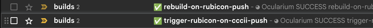Build notifications
