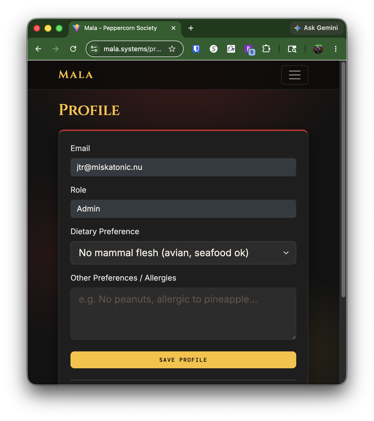 Mala Profile