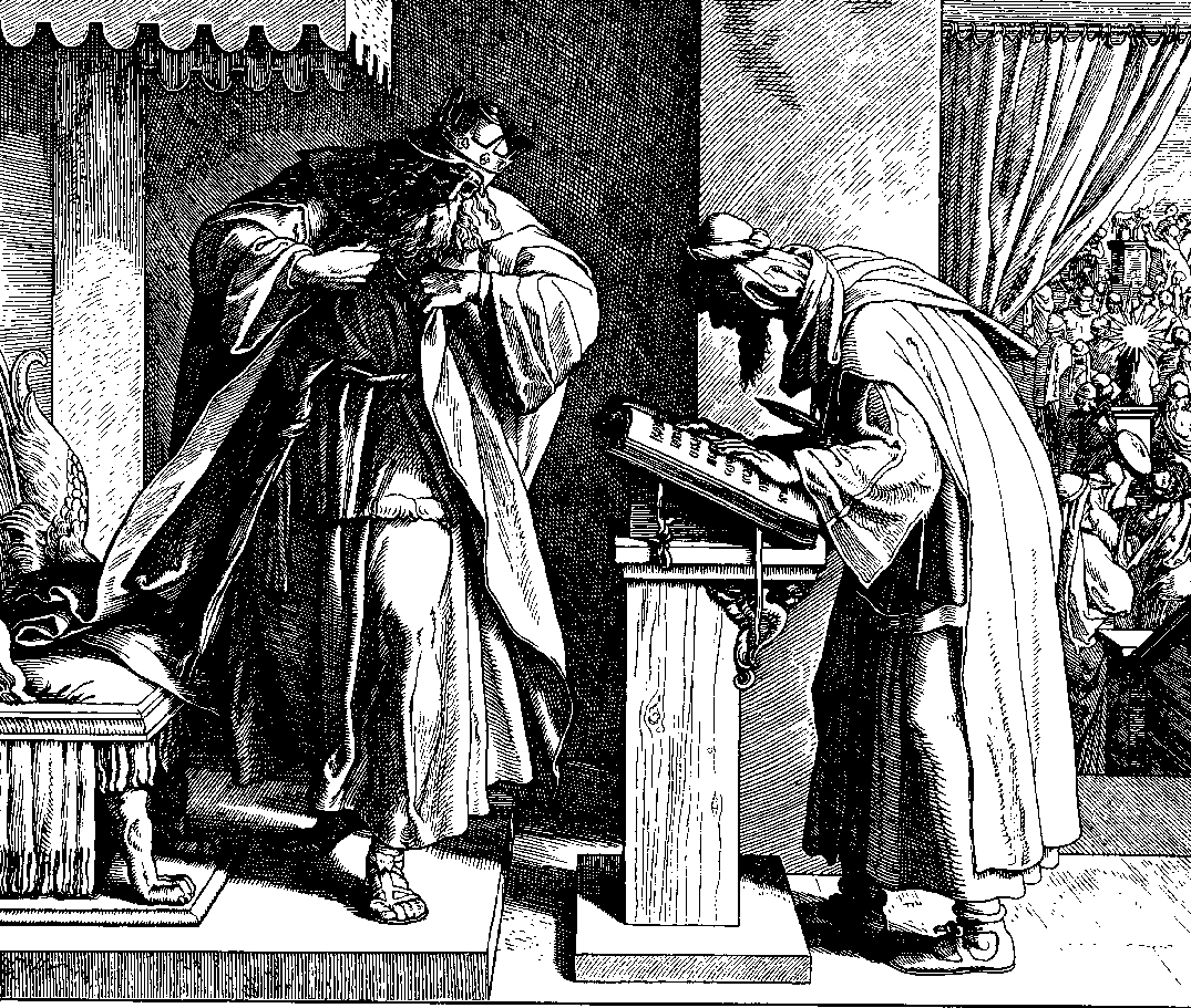 Woodcut for “Die Bibel in Bildern”, 1860. Josiah Hears the Torah, Julius Schnorr von Carolsfeld