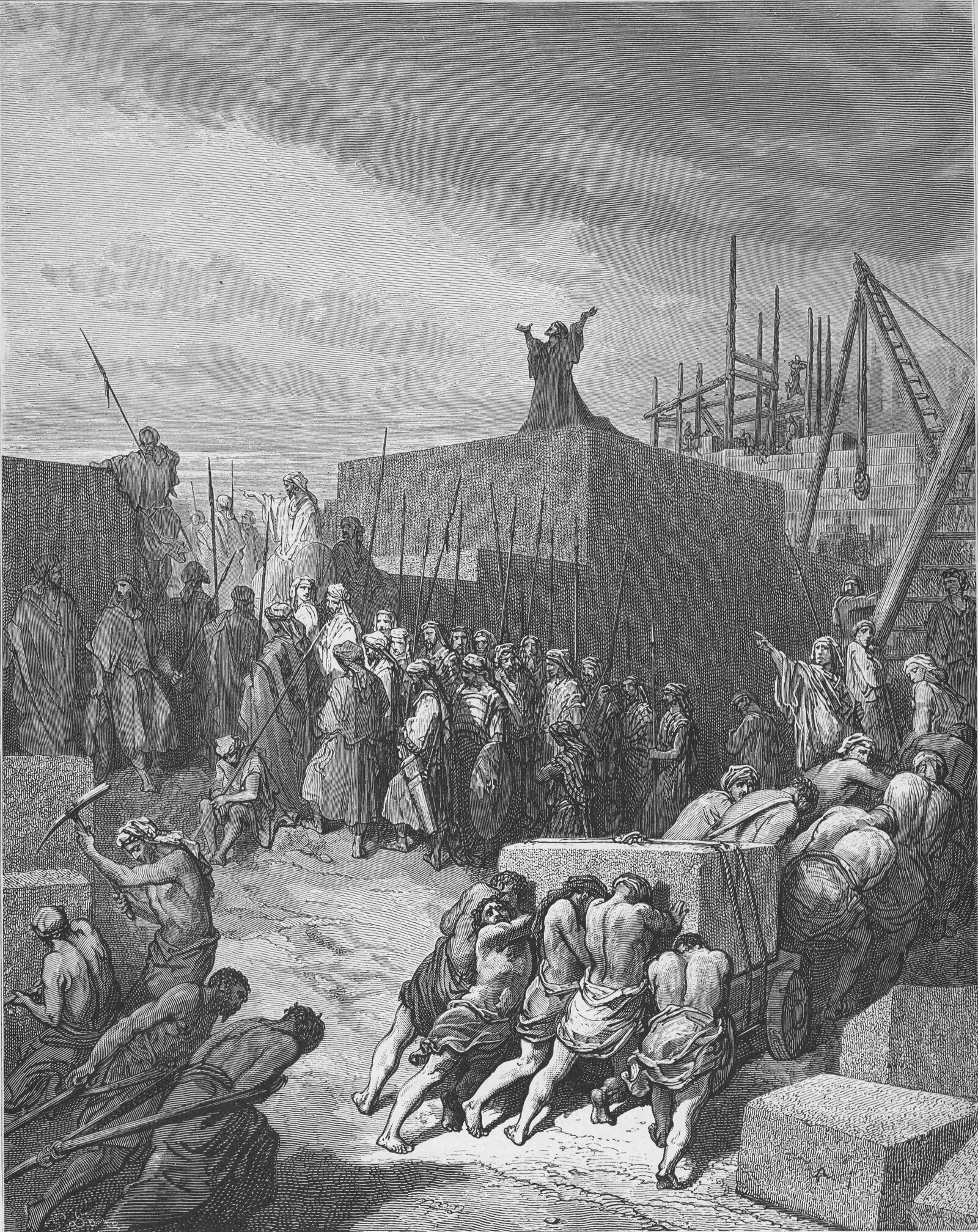 The Rebuilding of the Temple Is Begun (Ezr. 1:1-11), Gustave Doré
